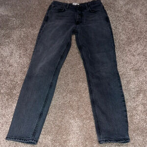AGOLDE Nico High Rise Black Denim Jeans 27 Revolve - Button Fly. U